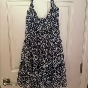 Blue Short floral sundress